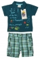 Preview: WSP Kids Jungen Polo-Shirt mit Cargo-Shorts UNDER WATER TOUR in blau