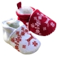 Preview: SOFT TOUCH Baby Schuhe mit Norwegermuster in weiss