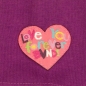 Mobile Preview: Bondi Mädchen Basic Shirt Love you forever aubergine