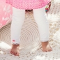 Preview: MIM-PI Baby Mädchen Leggings PRETTY mit Sternen-Stickerei in weiß