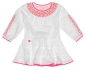 Preview: MIM-PI Baby Mädchen Kleid PRETTY mit Sternen-Stickerei in weiß