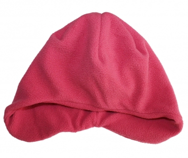 PIPPI Mädchen Baby Fleece-Mütze doppellagig in pink