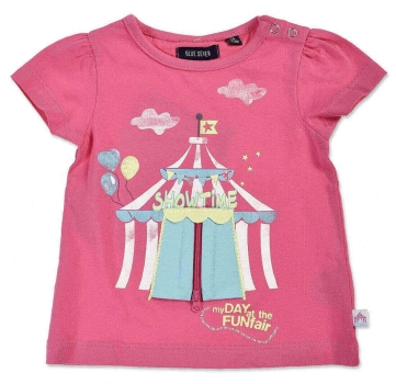 BLUE SEVEN Baby Mädchen T-Shirt SHOWTIME in pink