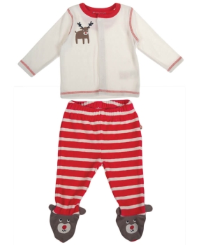 FRUGI Baby-Zweiteiler ELCH Toasty Toes Outfit