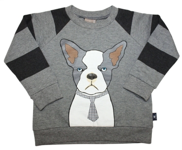 HUST & CLAIRE Jungen Sweatshirt TIE DOG in grau