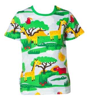 JNY Colourful Kids Baby Jungen Shirt Kurzarm SAFARI in grün
