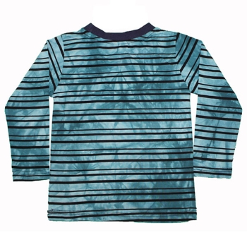 AJIDUO Jungen Batik-Shirt Langarm DRIFT AUTOS in türkis