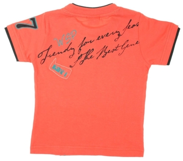 WSP Kids Jungen T-Shirt mit Shorts LIFE MUSIC in orange