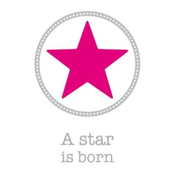 AMAZING IDEAS - Mädchen Langarmshirt weiss - A star is born