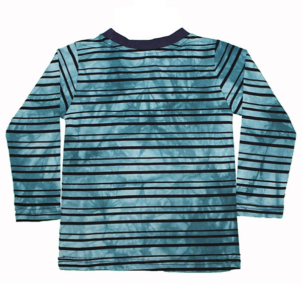 AJIDUO Jungen Batik-Shirt Langarm DRIFT AUTOS in türkis