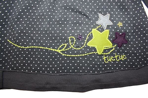 TUC TUC Baby Mädchen Kleid MAGIC SHOW mit Punkten in grau-weiss