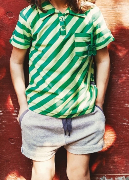 UBANG Kinder Shorts in grau-melange