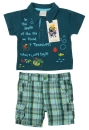 WSP Kids - Polo-Shirt mit Cargo-Shorts UNDER WATER TOUR in blau