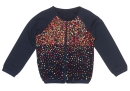 MIM-PI - Cardigan MUZE mit bunten Pailletten in dunkelblau