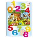 BINO - Zahlenpuzzle BIENE MAJA aus Holz