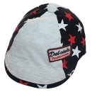 Flatcap - Schiebermütze schwarz Sterne Gr. 48-50 cm